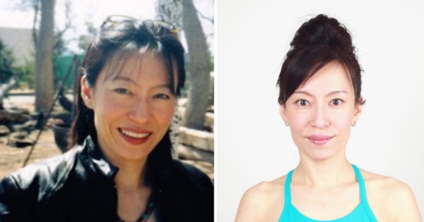 Japanese Woman Before and After Face Yoga