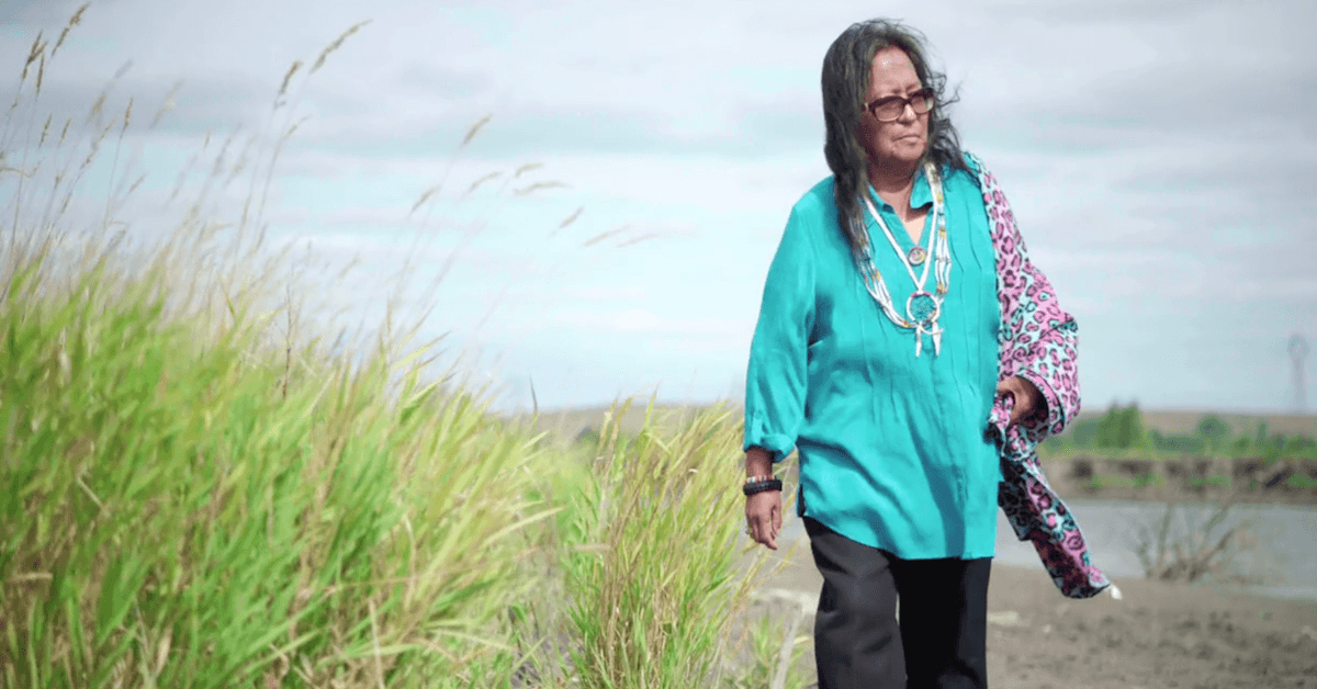 Native American Woman Phyllis Young at Standing Rock South Dakota