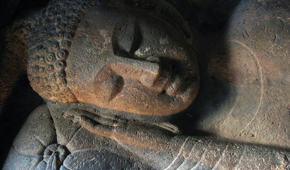 Stone Statue of Sleeping Buddha